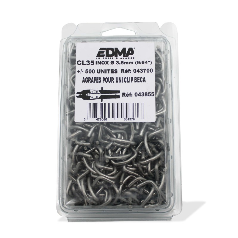 CL 35 STAPLES - AISI 304 stainless steel - 500 pcs